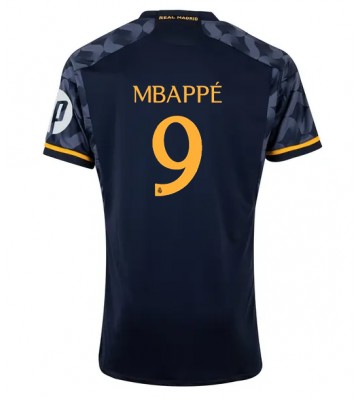 Real Madrid Kylian Mbappe #9 Udebanetrøje 2023-24 Kort ærmer